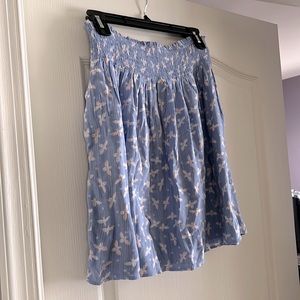 Loft printed pull on skirt